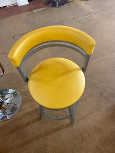 Yellow bar stool