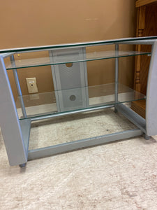 Glass TV stand