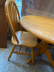 Drop leaf table and 2 chairs