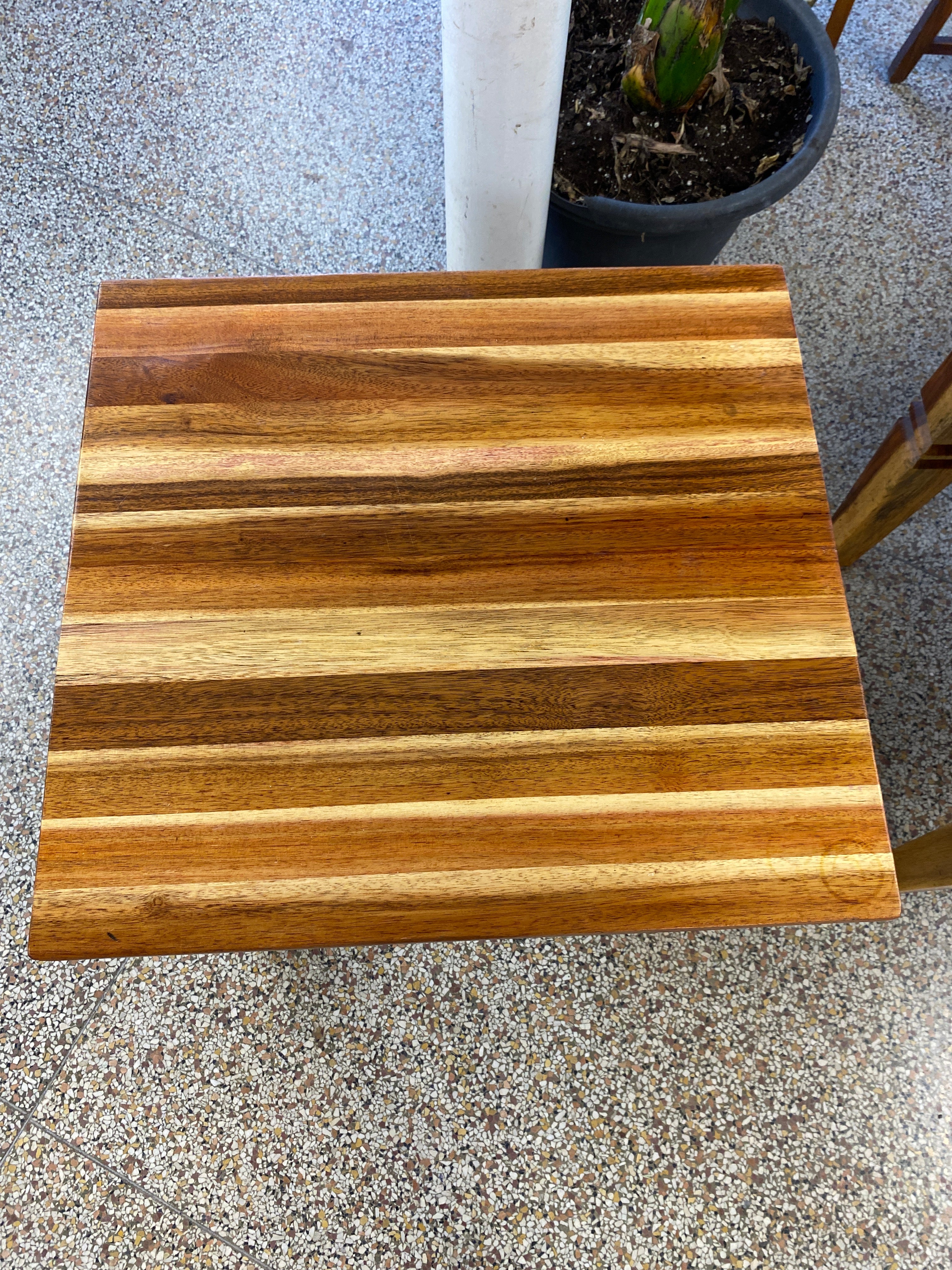 Acacia square wooden end table ( form Indonesia ) A