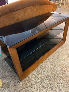 Glassy TV stand