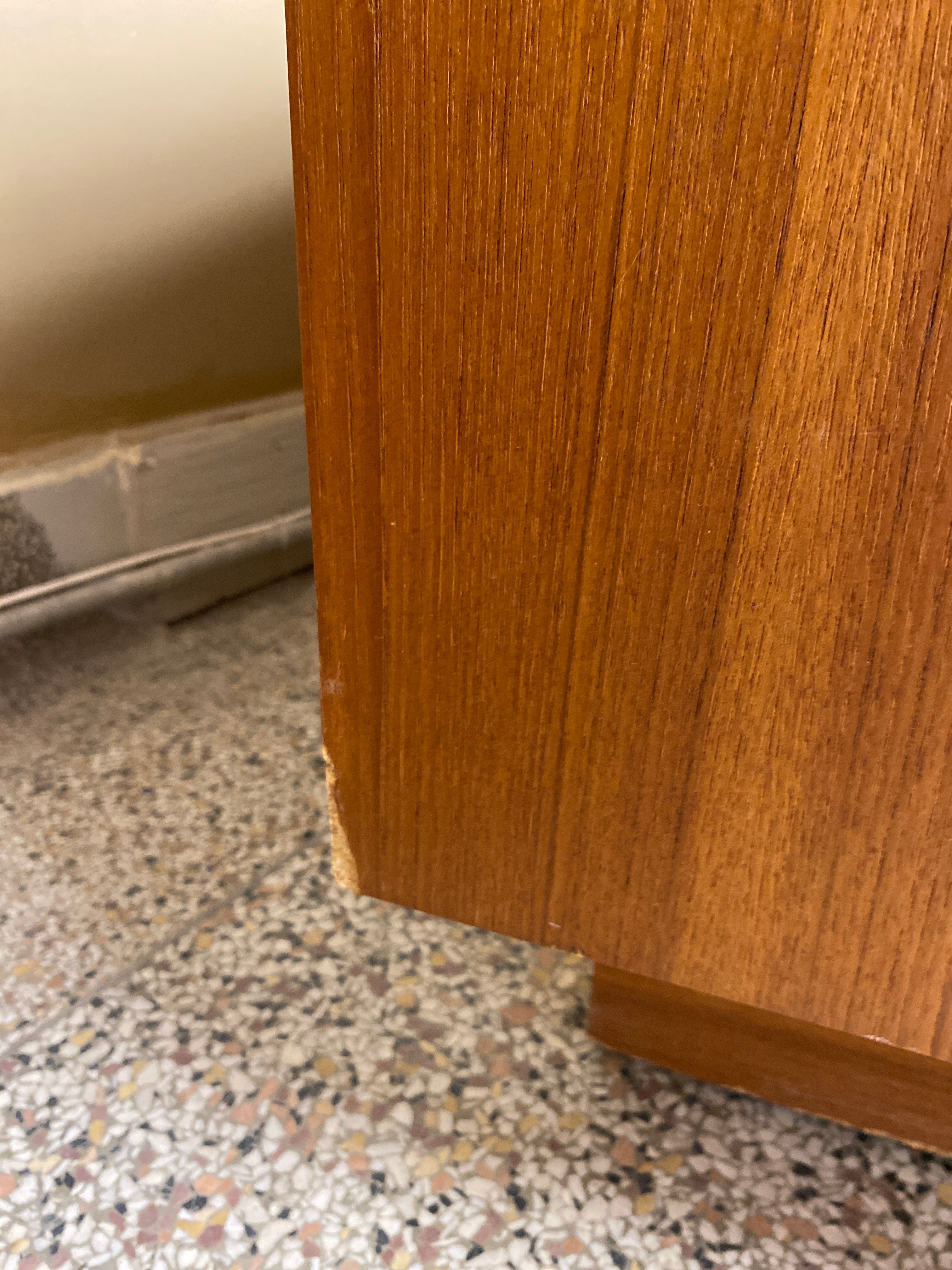 Teak 9 drawer dresser