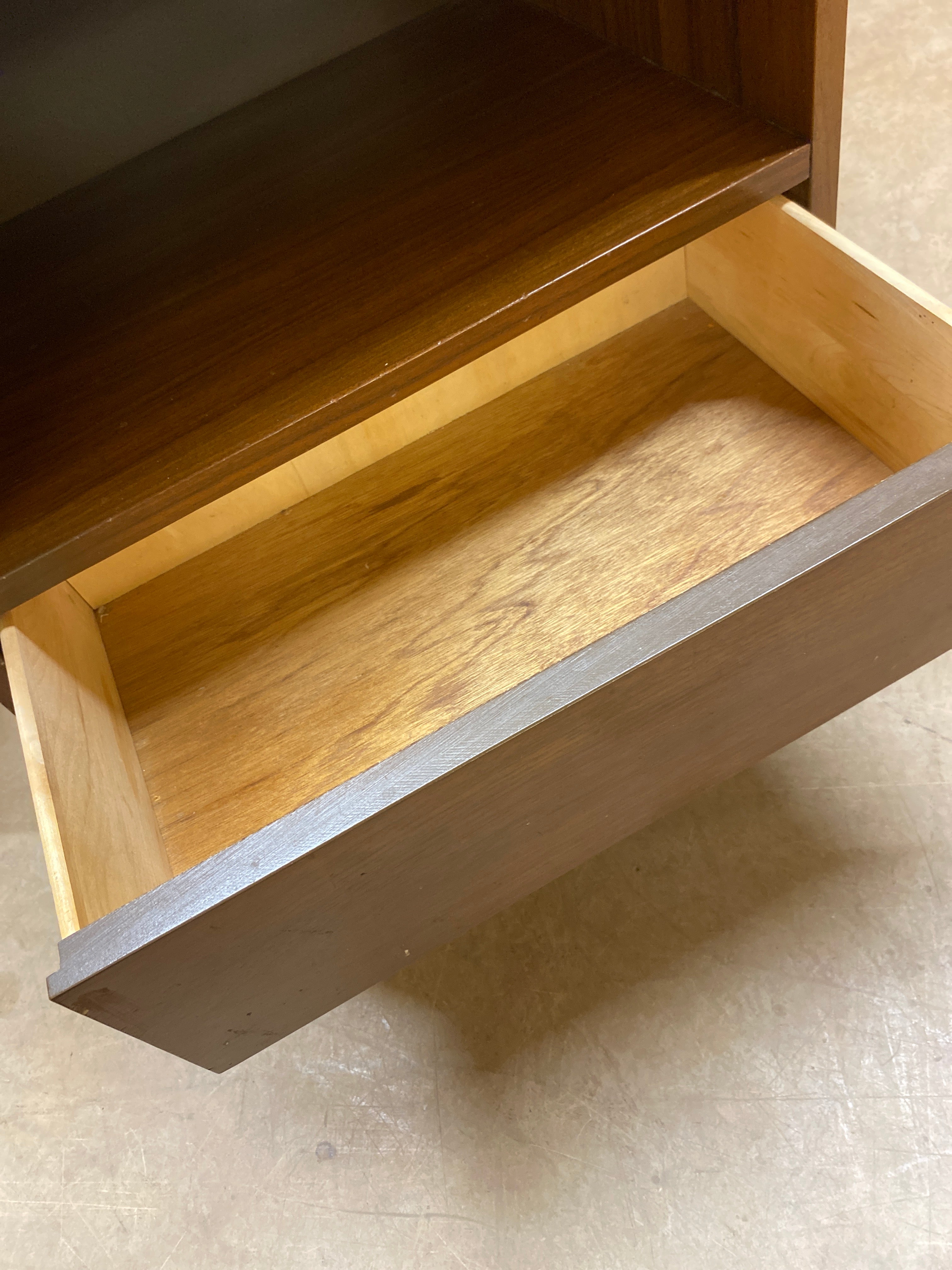 MCM walnut night stand