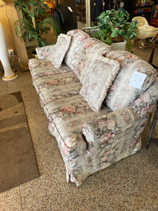 3 seat floral couch