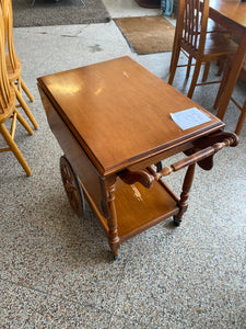 Wooden tea cart