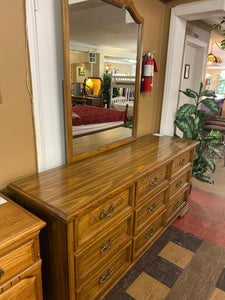 Long dresser with mirror