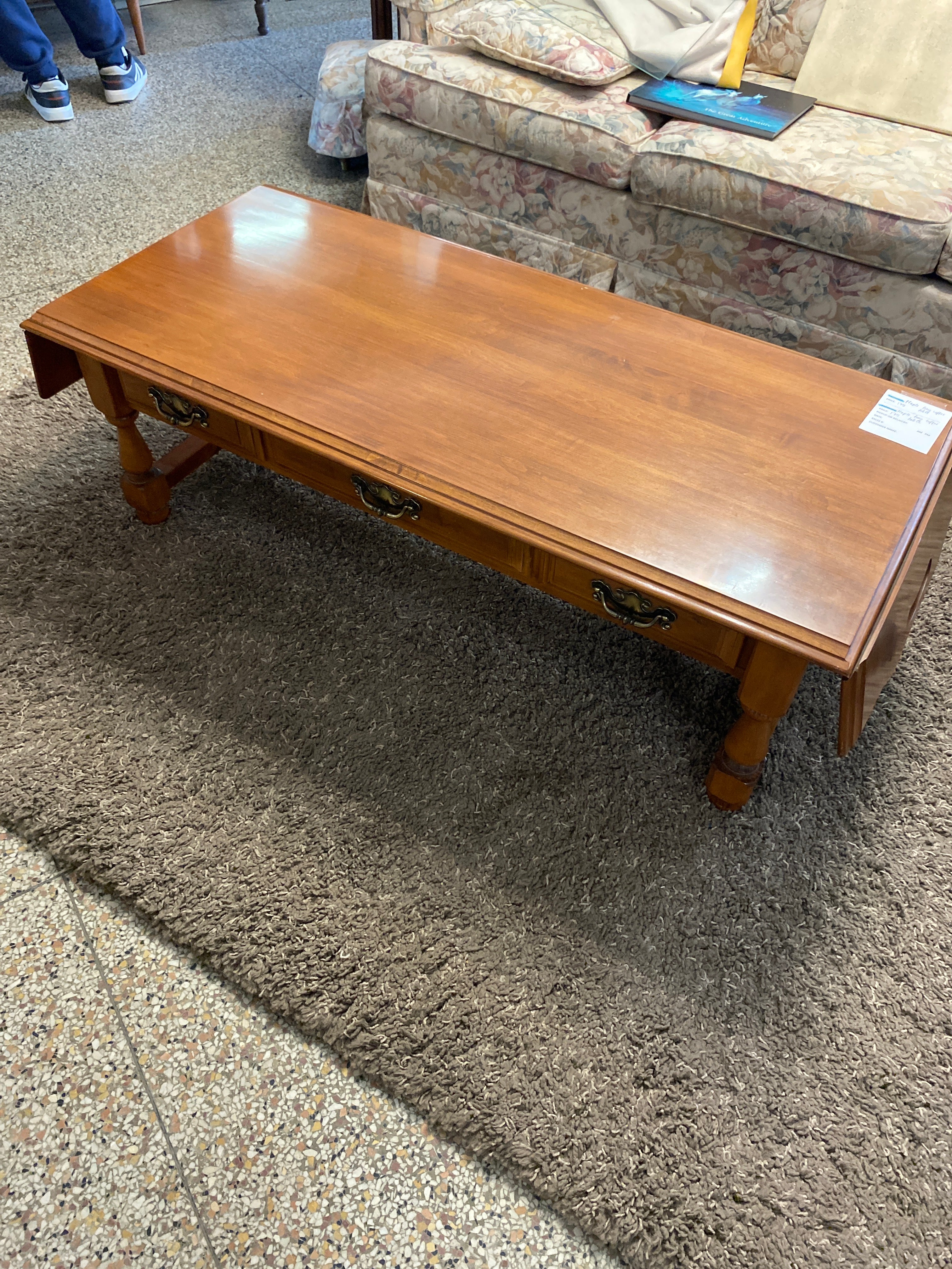 Maple long coffee table