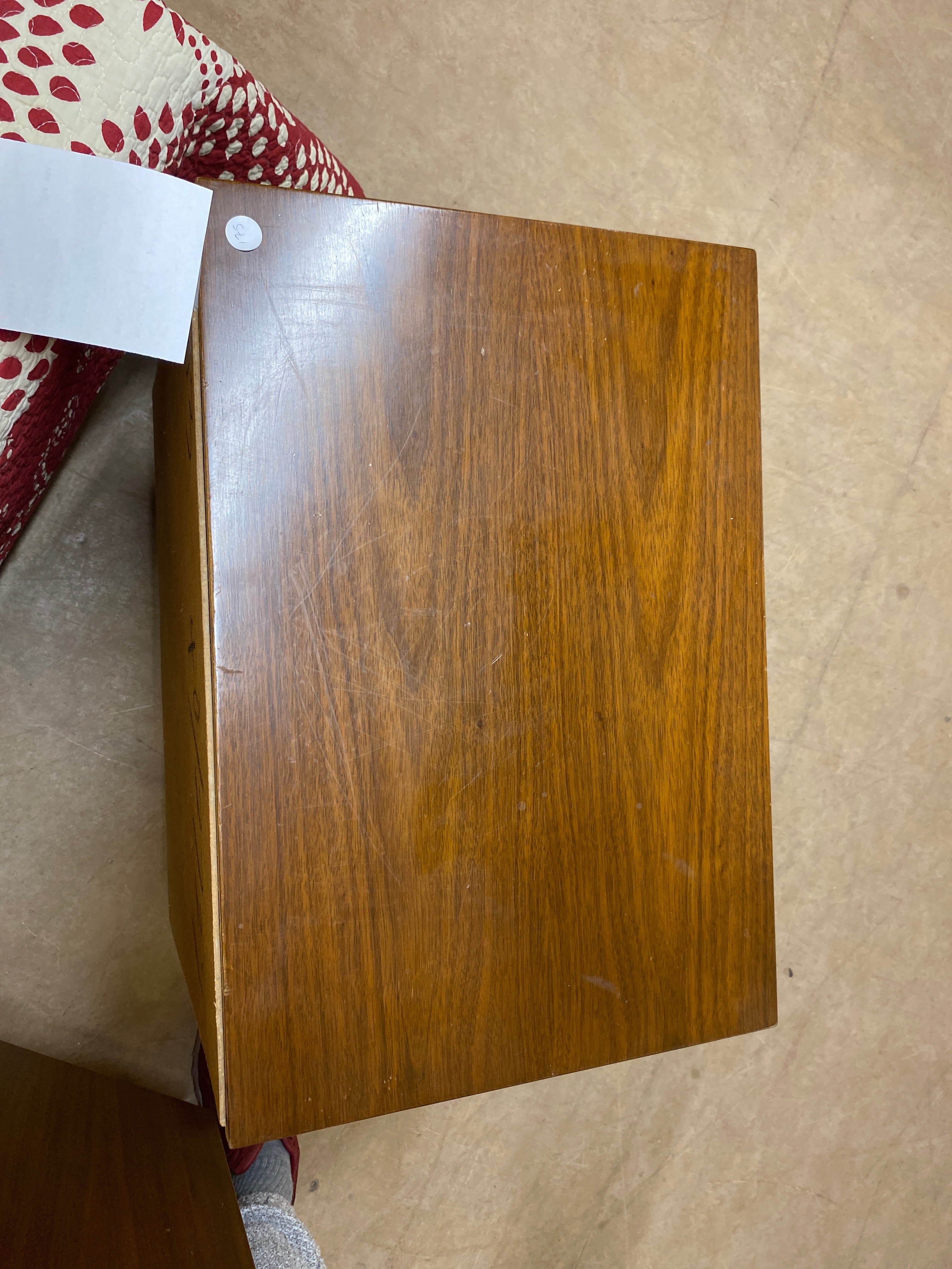 MCM walnut night stand