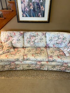Pinkish floral couch