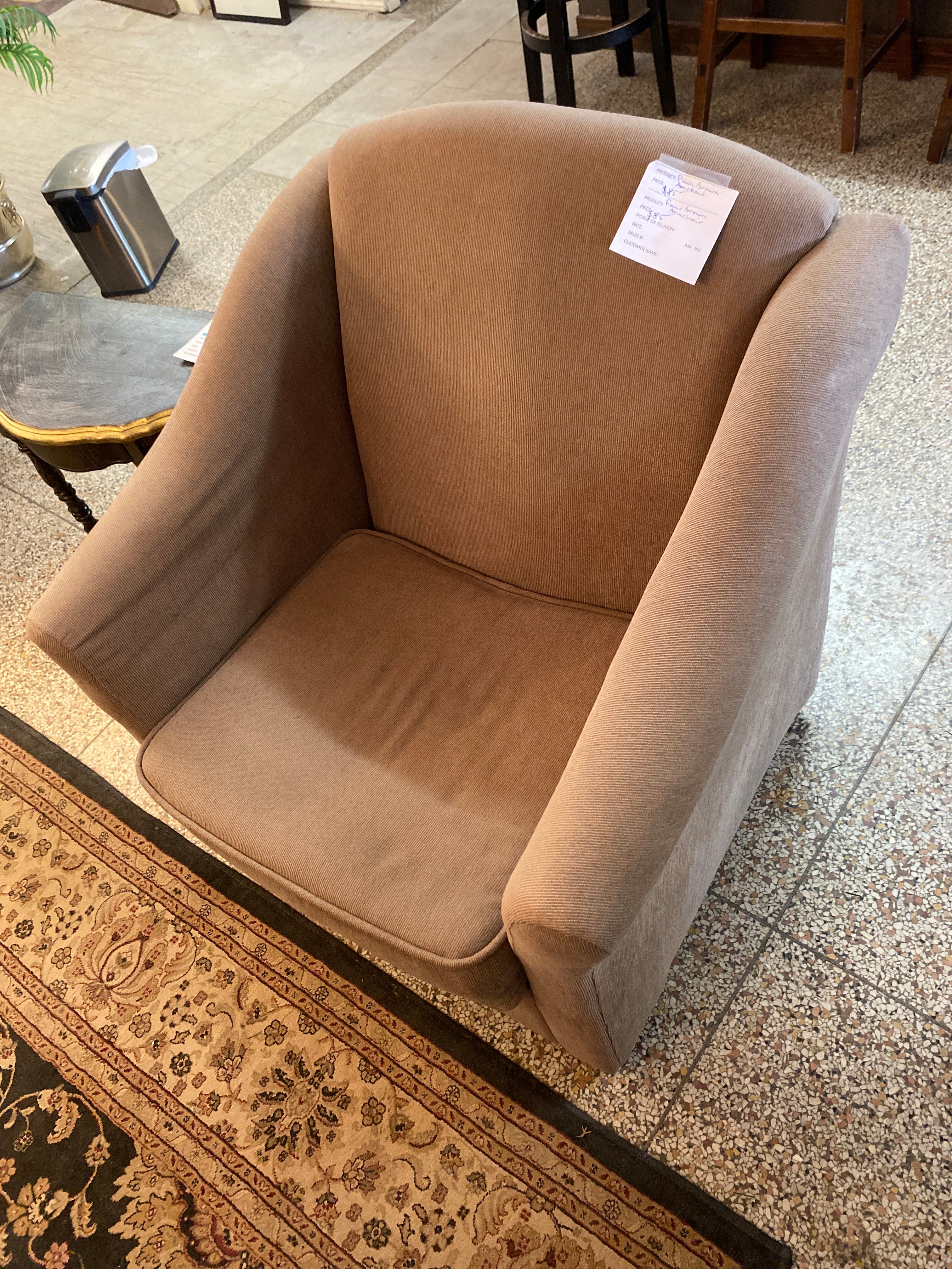 Faun brown armchair