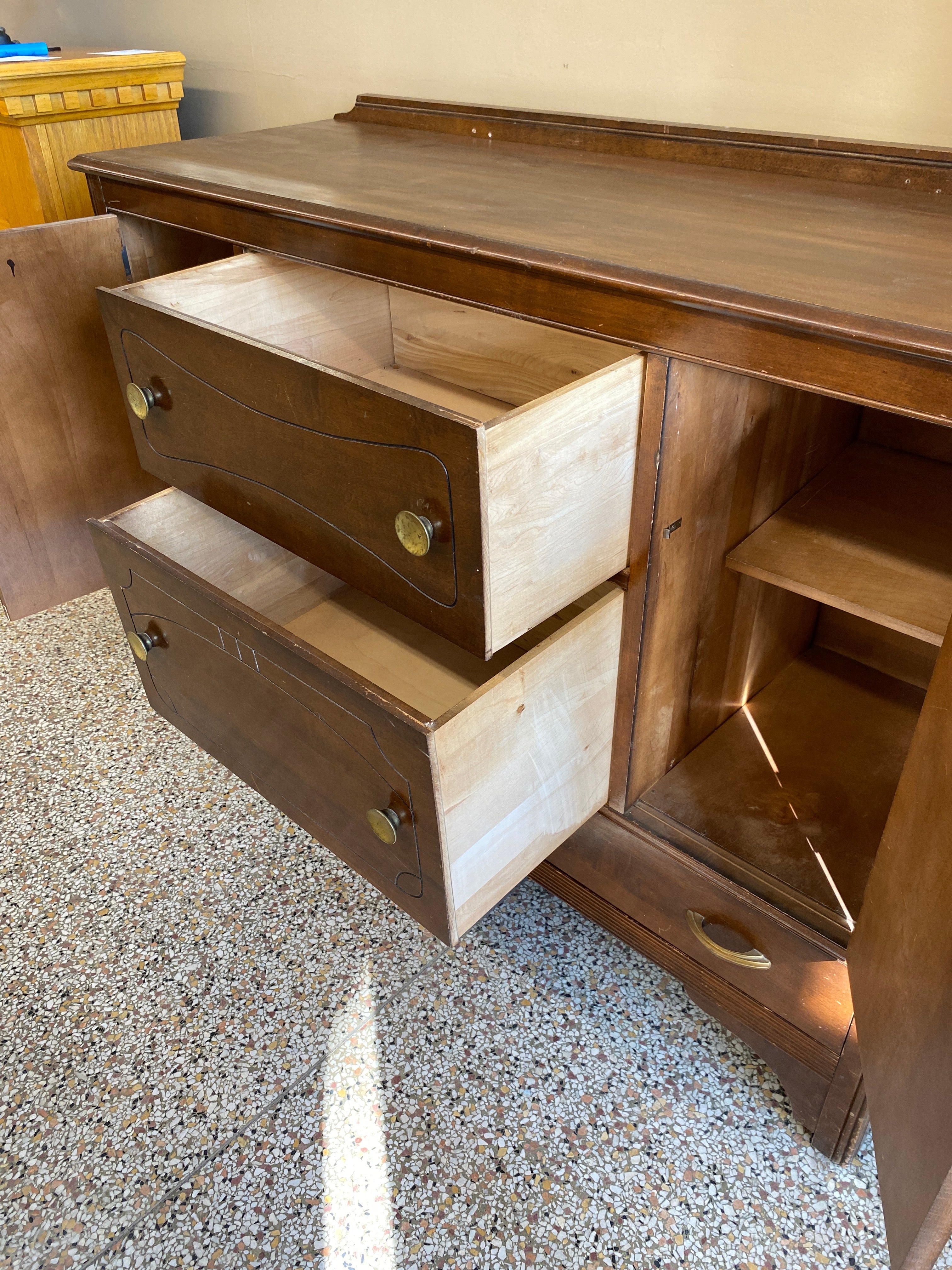 Wooden brown buffet
