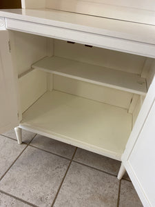 White shelving cabinet