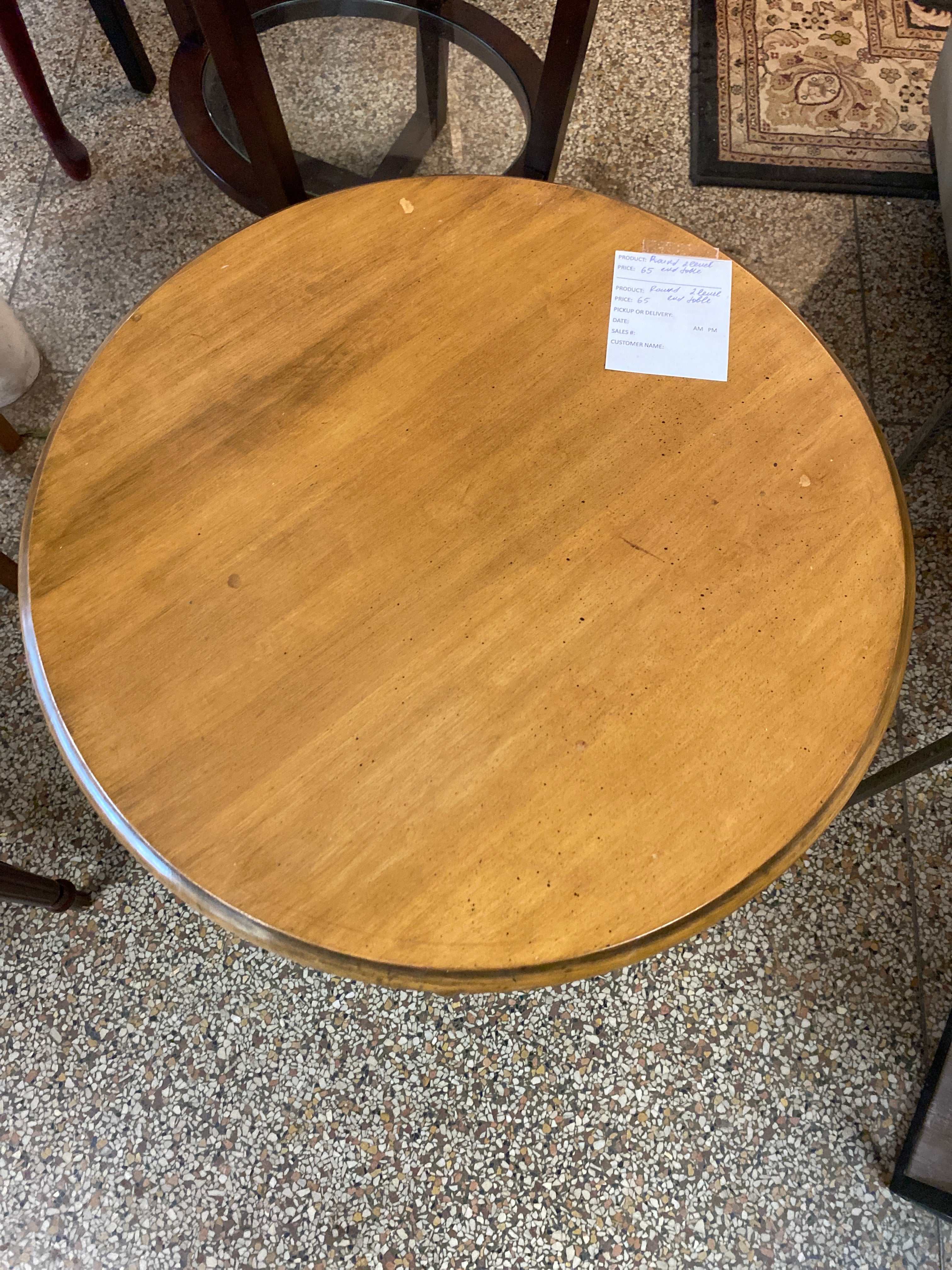 Round 2 level end table