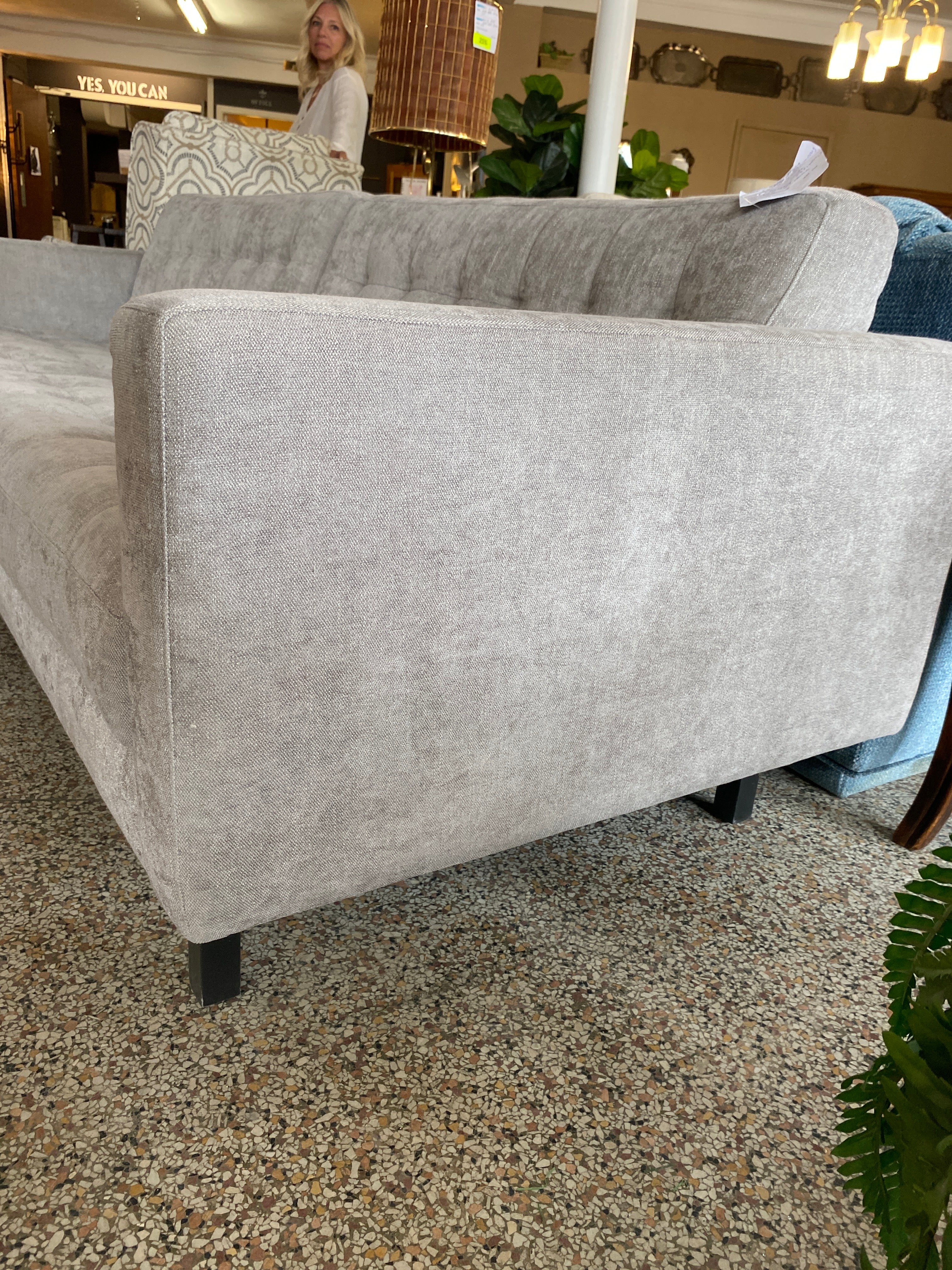 Bella Moda grey extra long couch