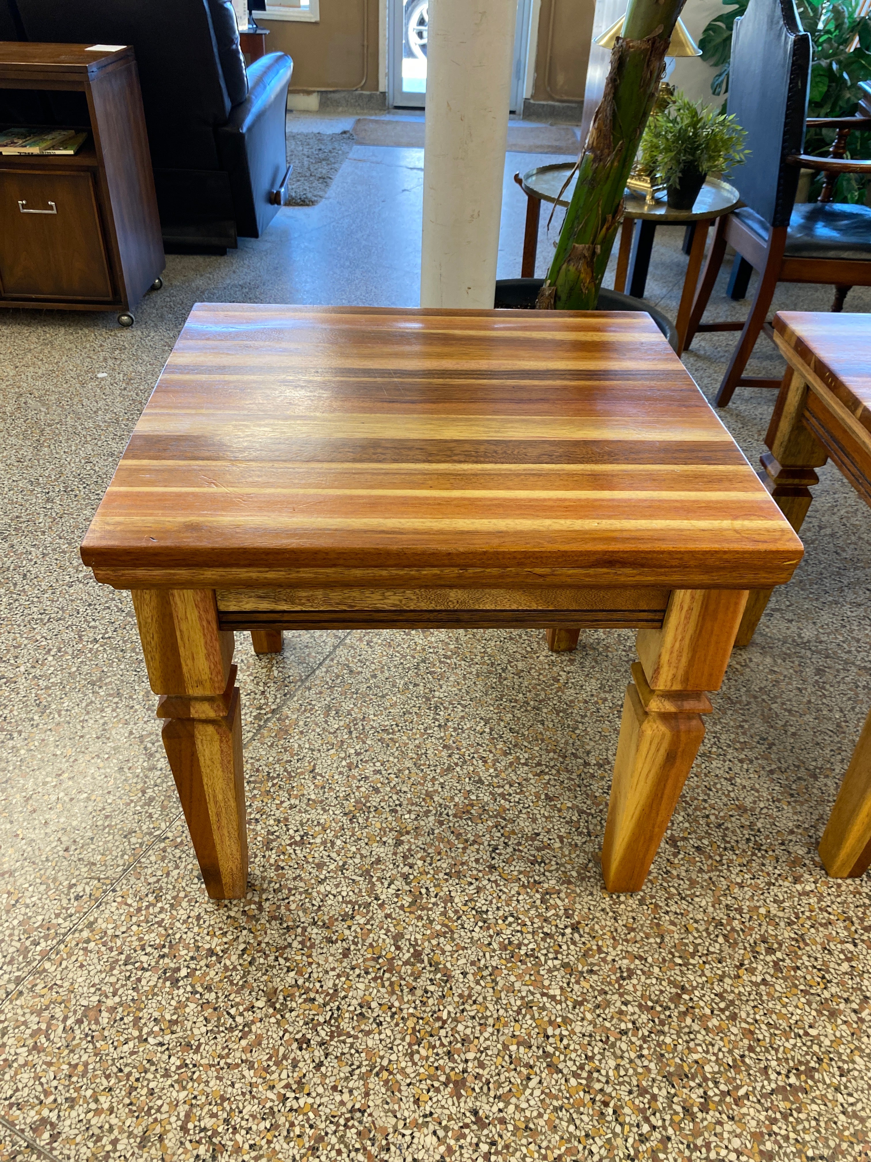 Acacia square wooden end table ( form Indonesia ) A