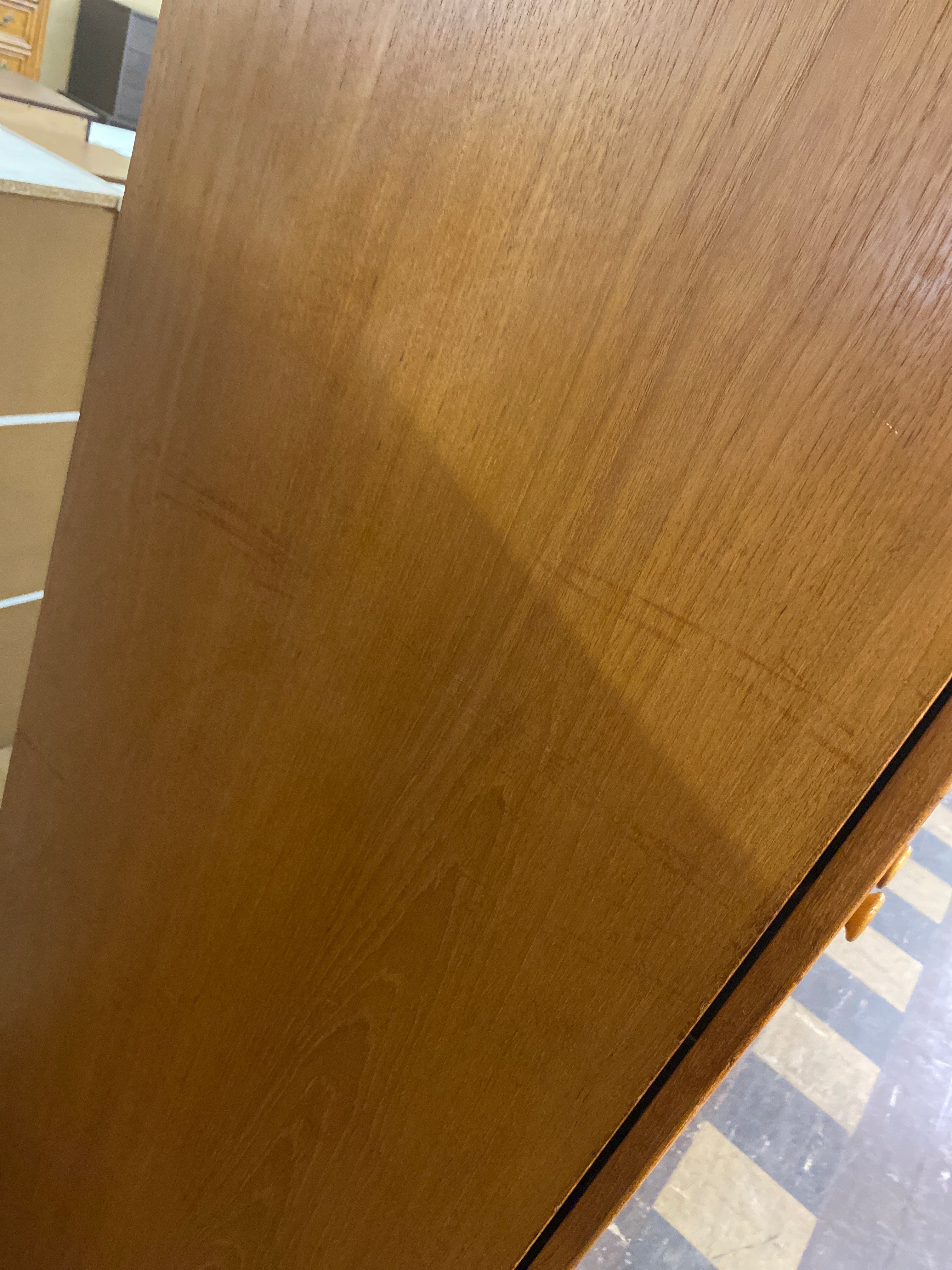 Teak desk / cabinet