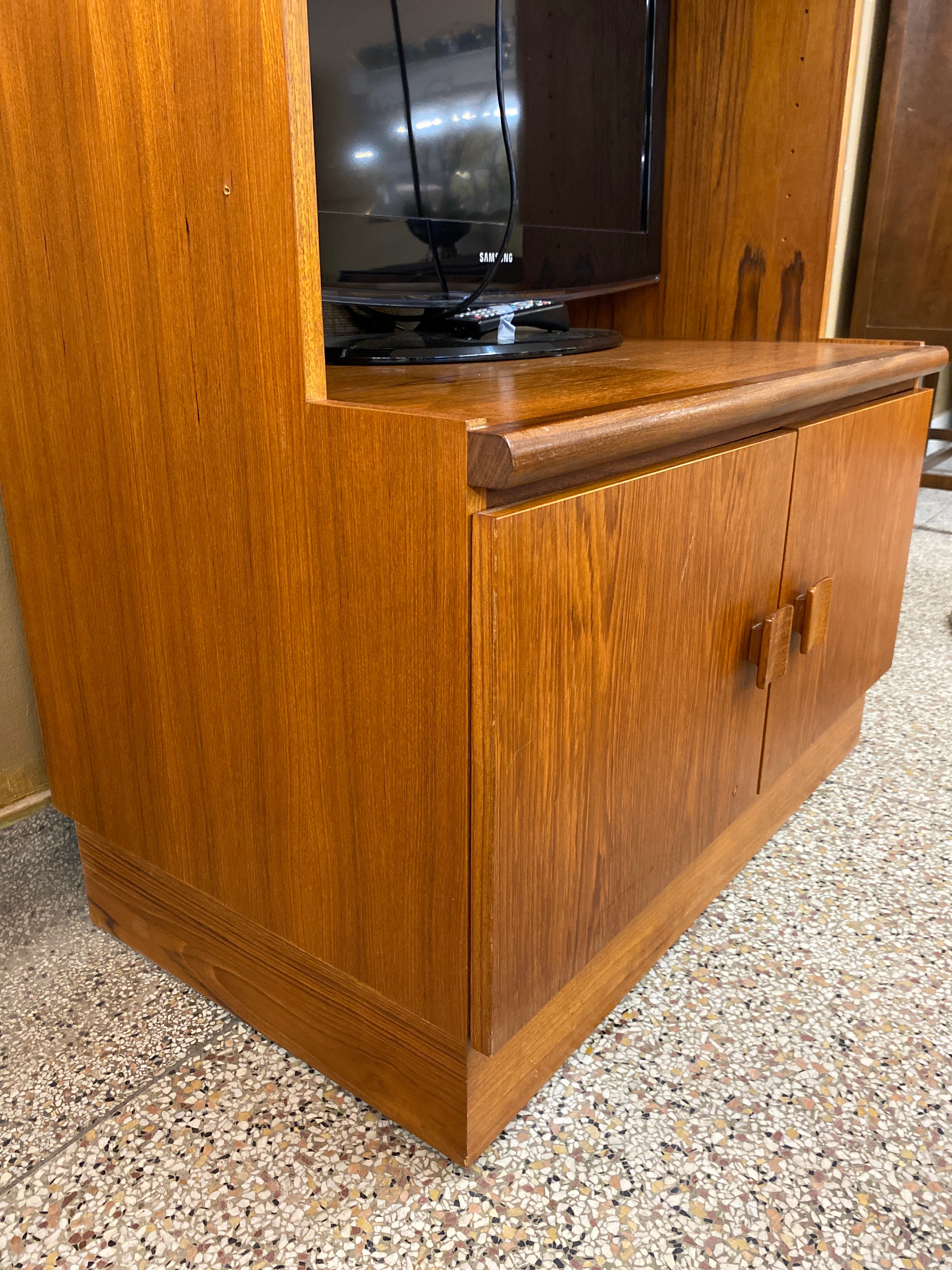 Teak TV stand