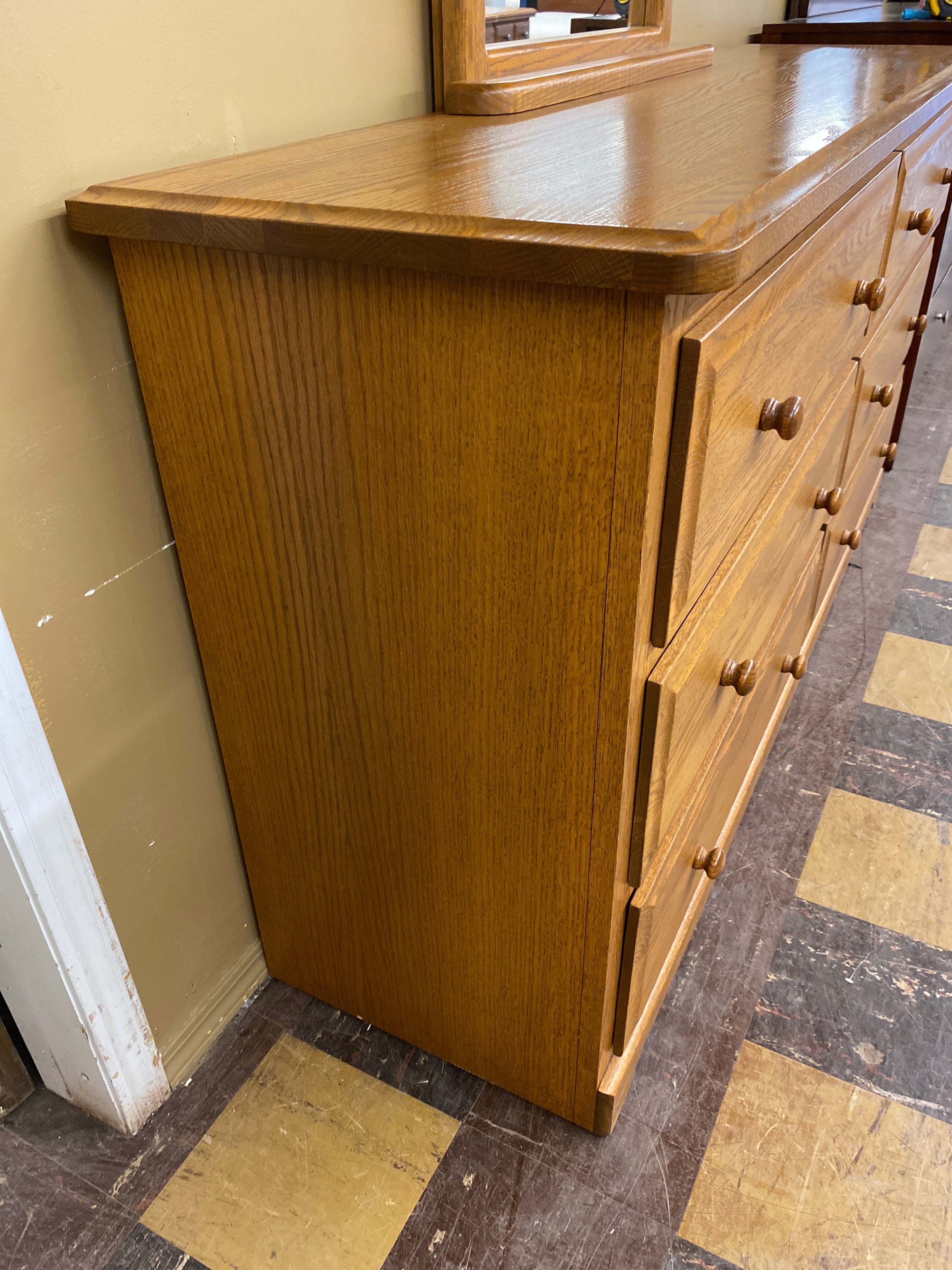 Oak dresser / mirror