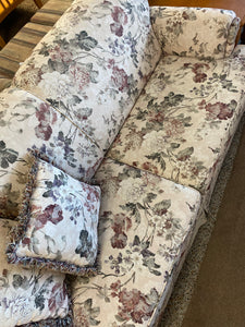 Floral double hide-a-bed sofa