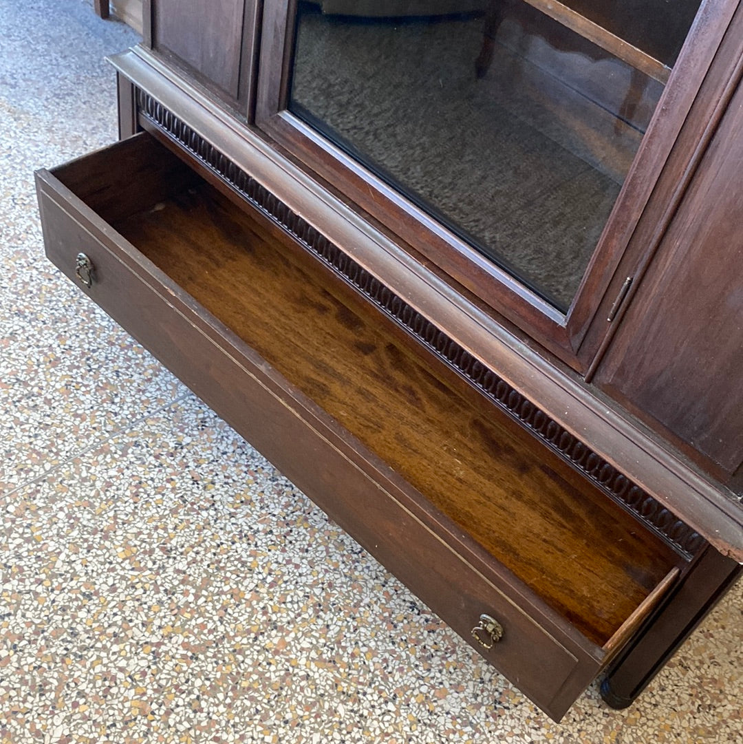 Antique dark China cabinet