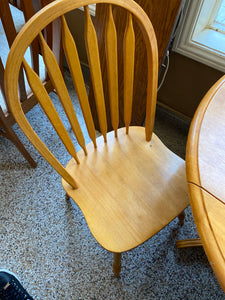 Drop leaf table and 2 chairs