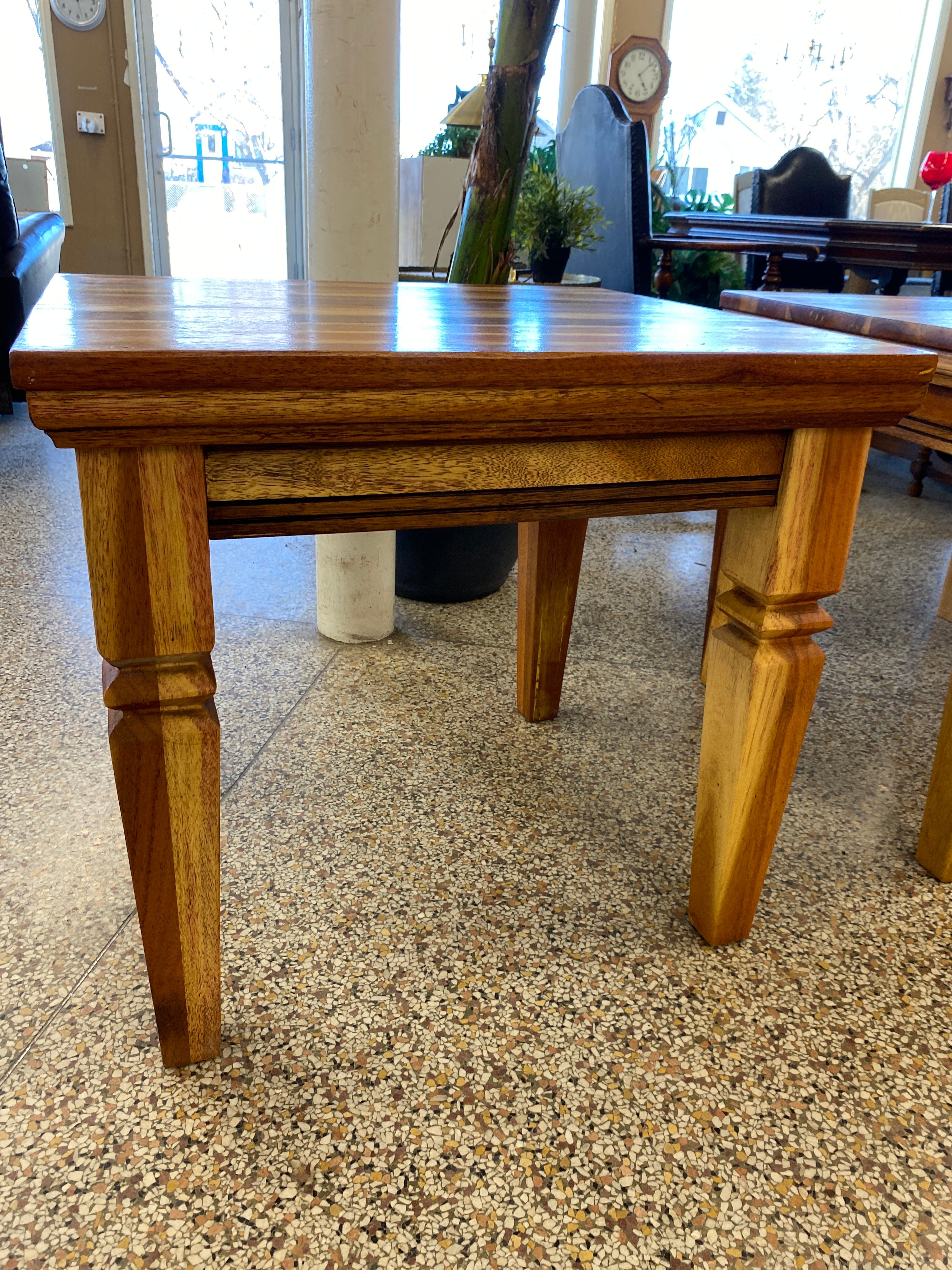 Acacia square wooden end table ( form Indonesia ) A