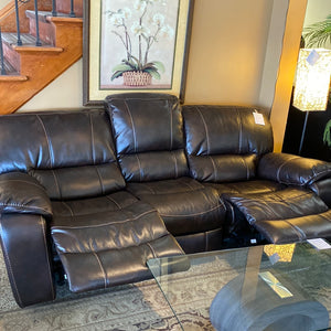 Leather Double Recliner power