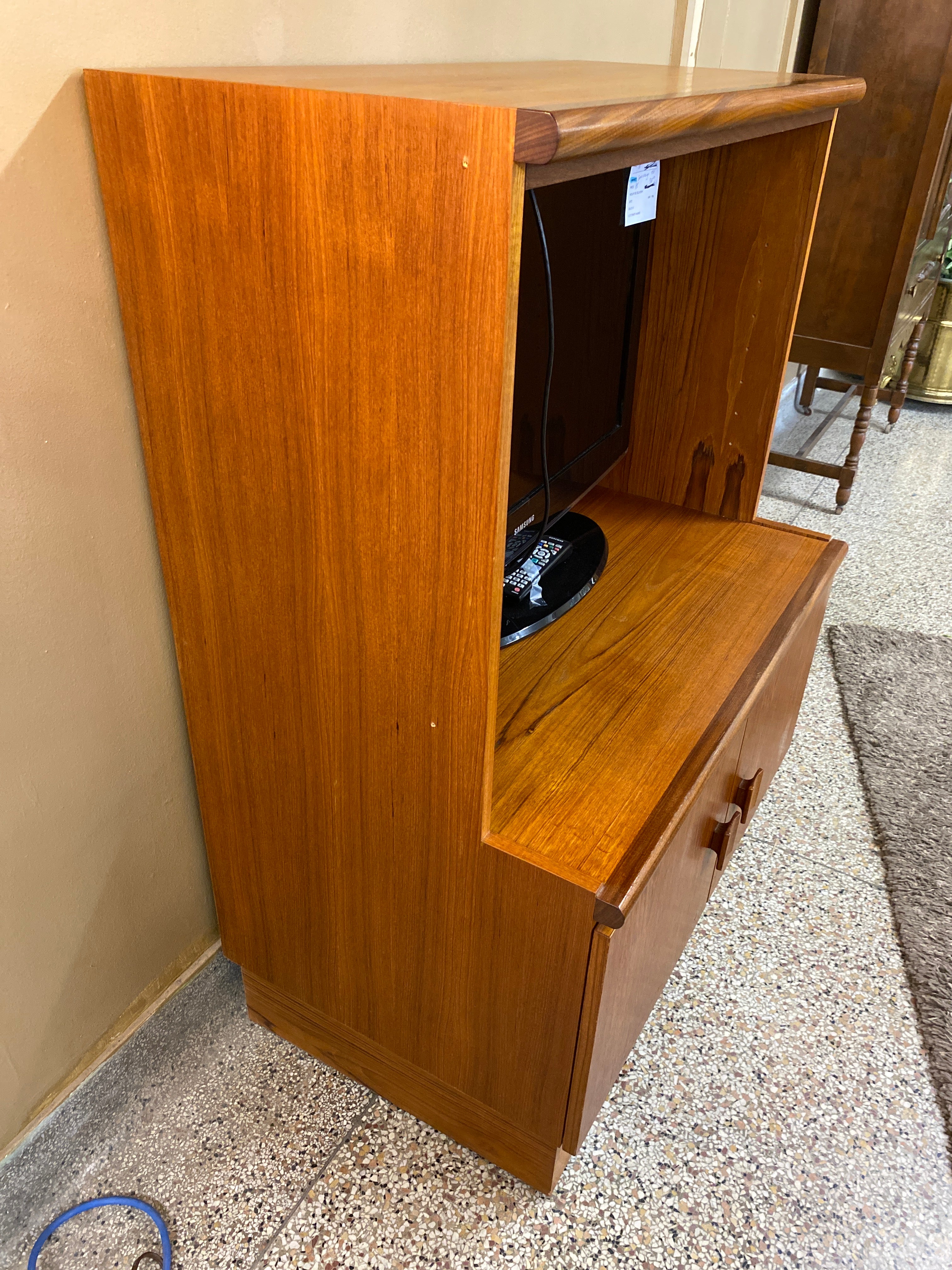 Teak TV stand