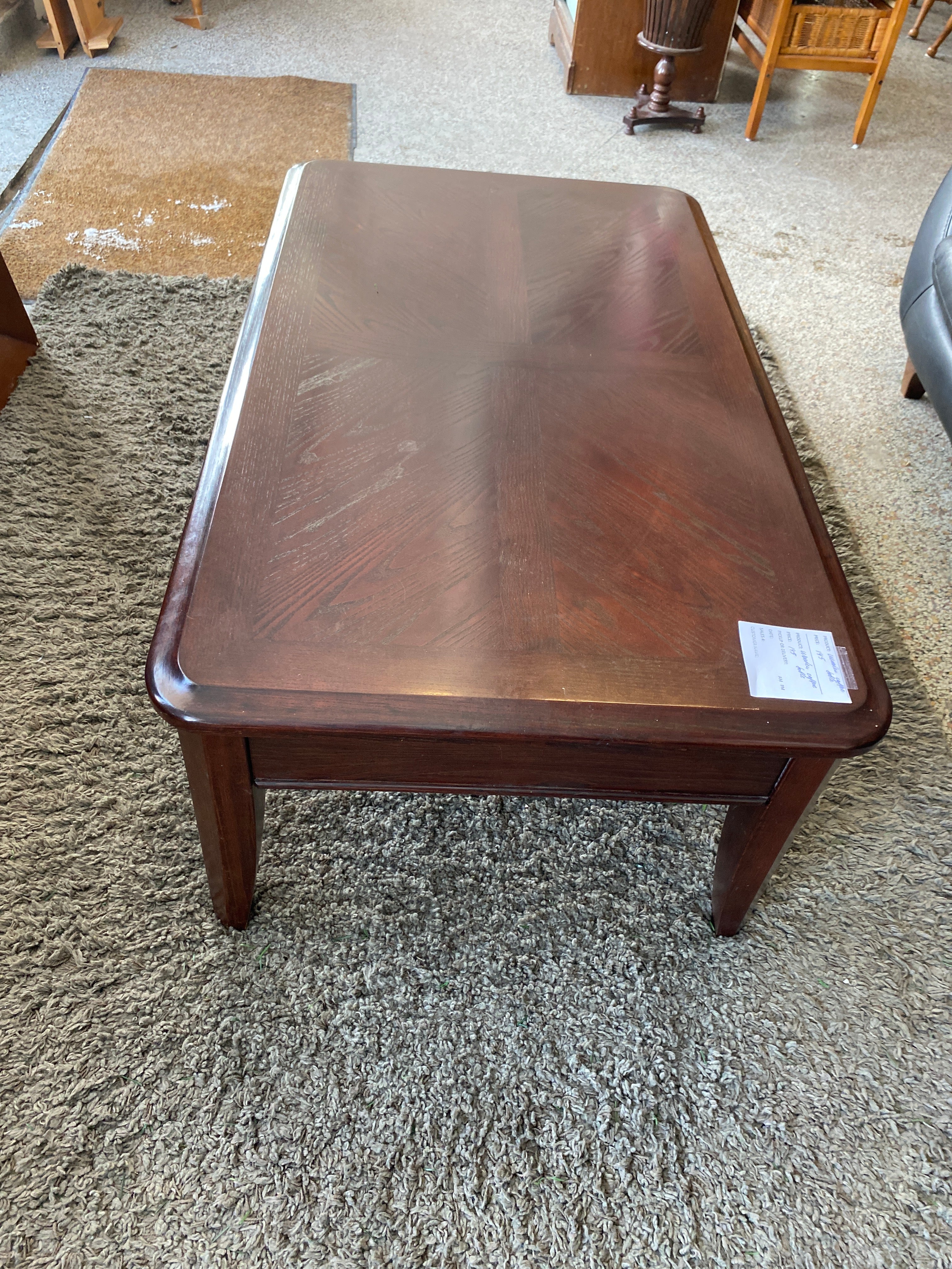 Wooden coffee table