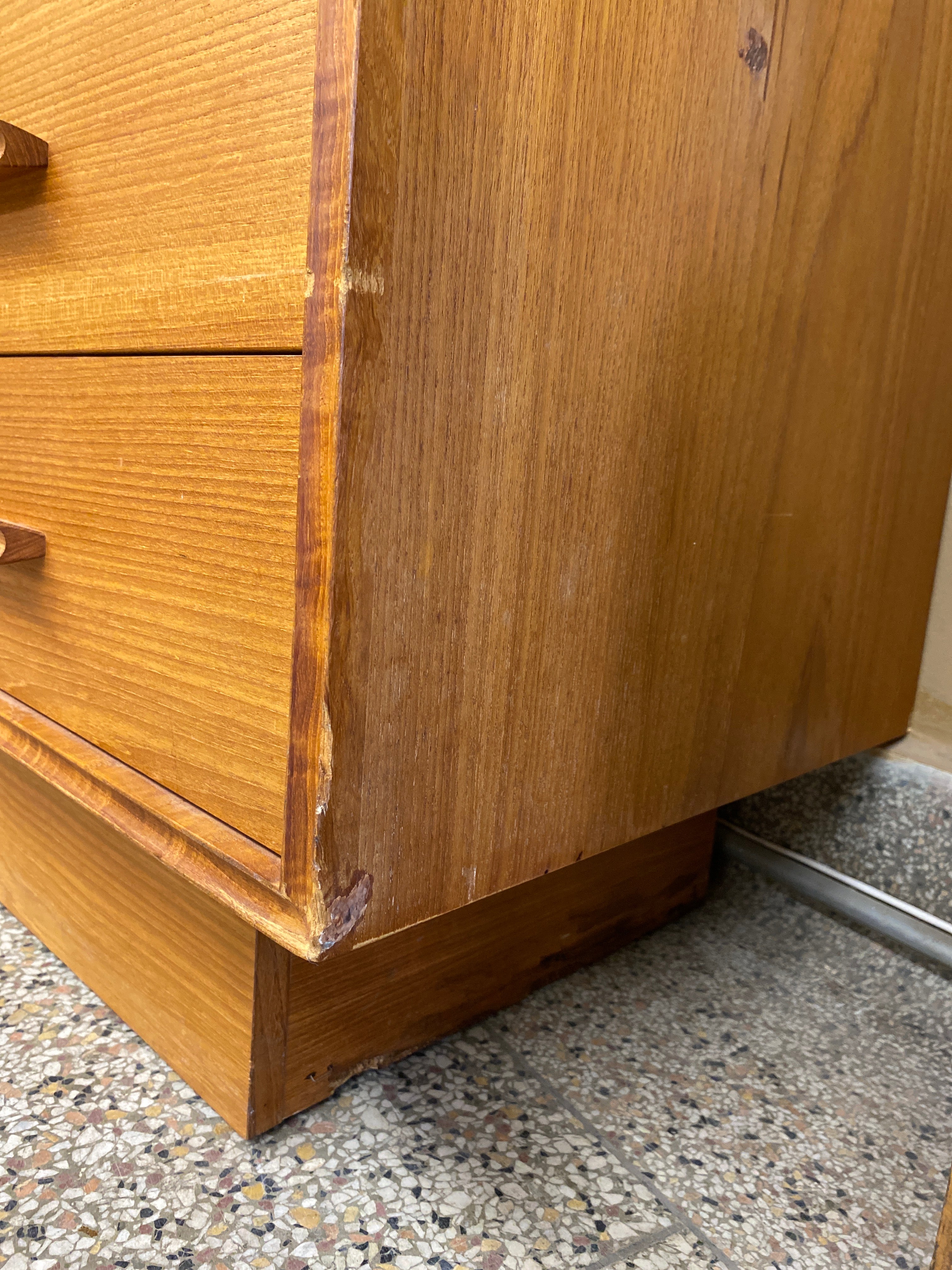 Teak 9 drawer dresser