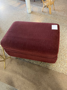 Burgundy ottoman