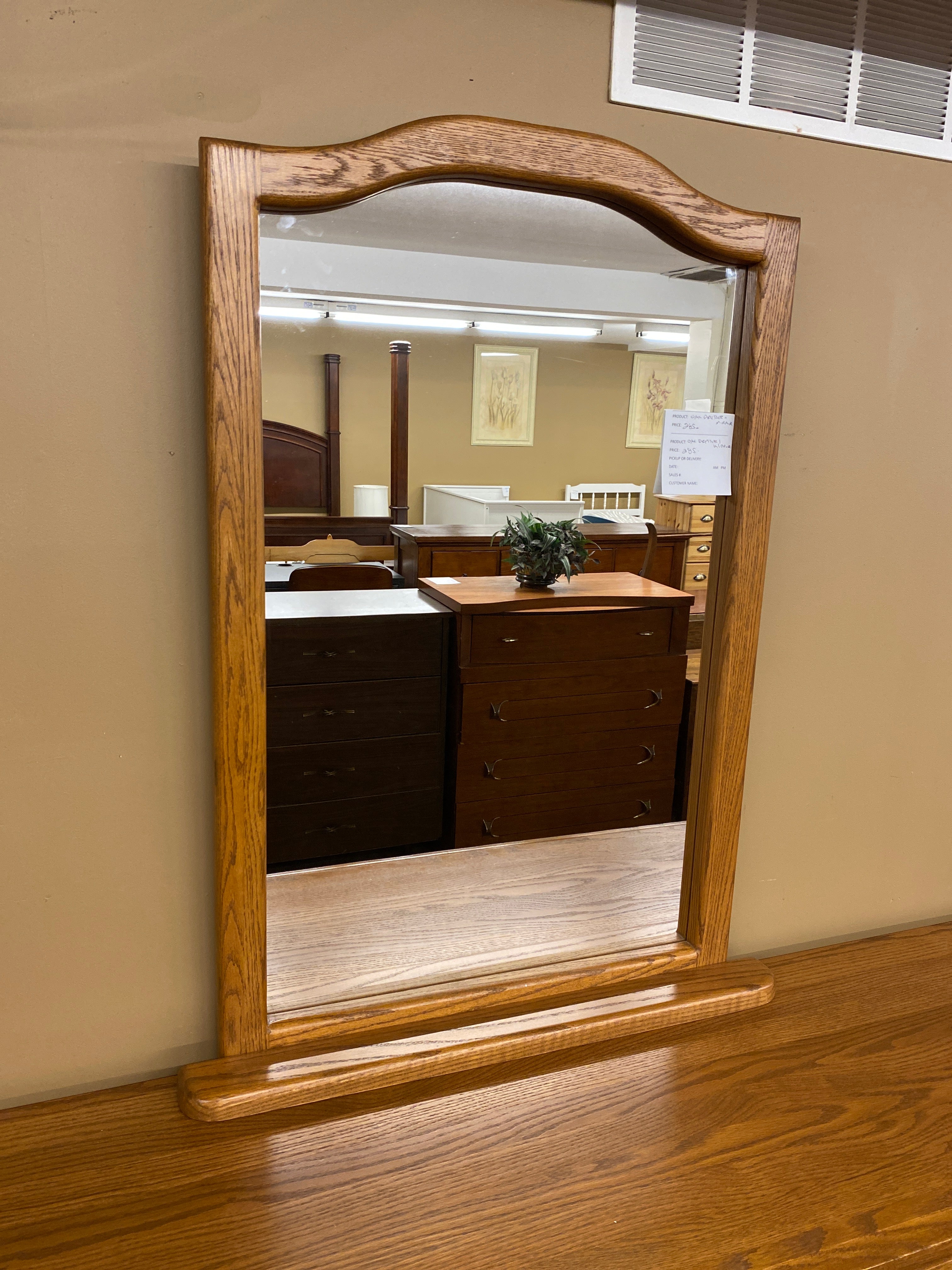 Oak dresser / mirror