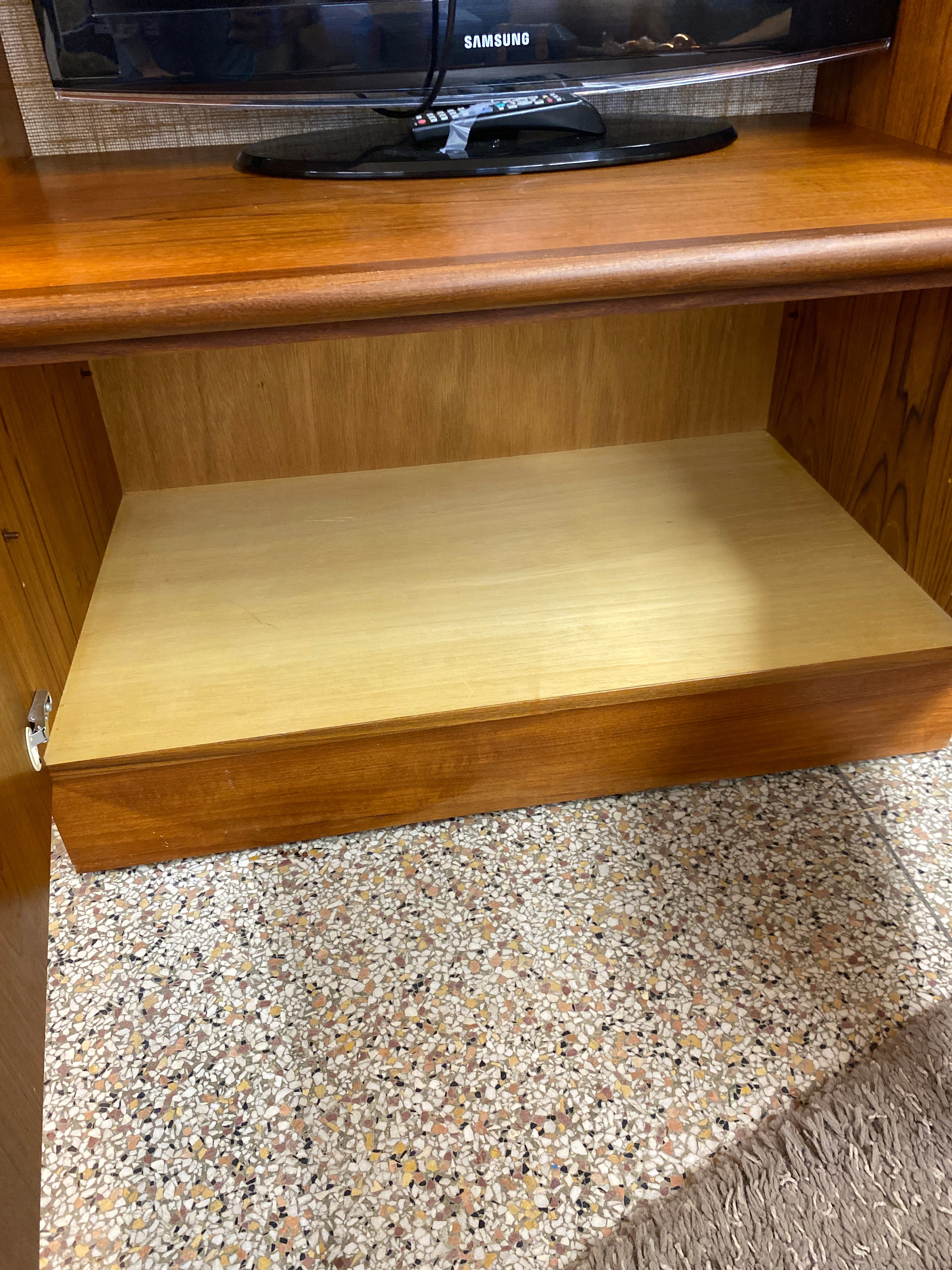 Teak TV stand