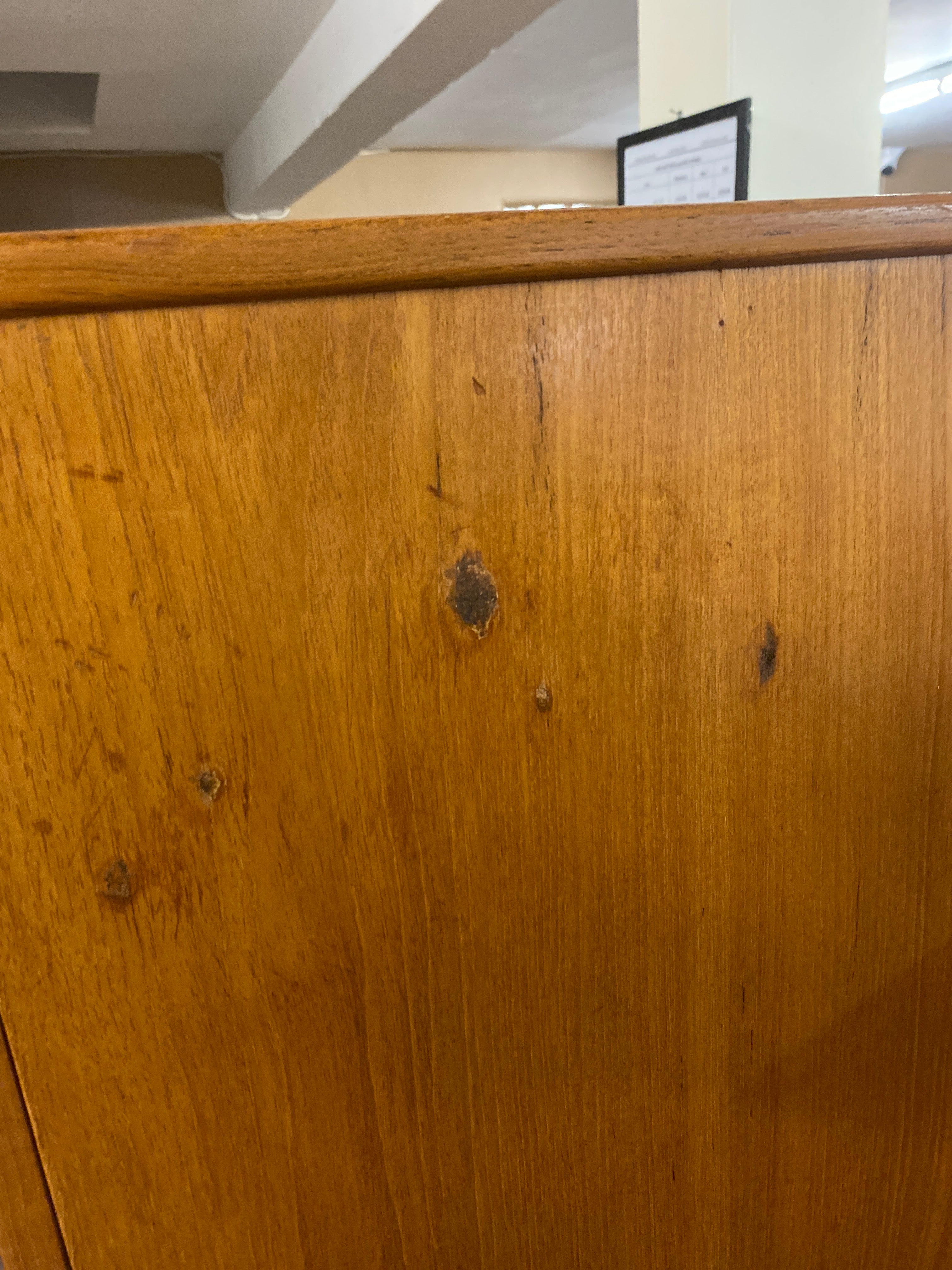 Teak desk / cabinet