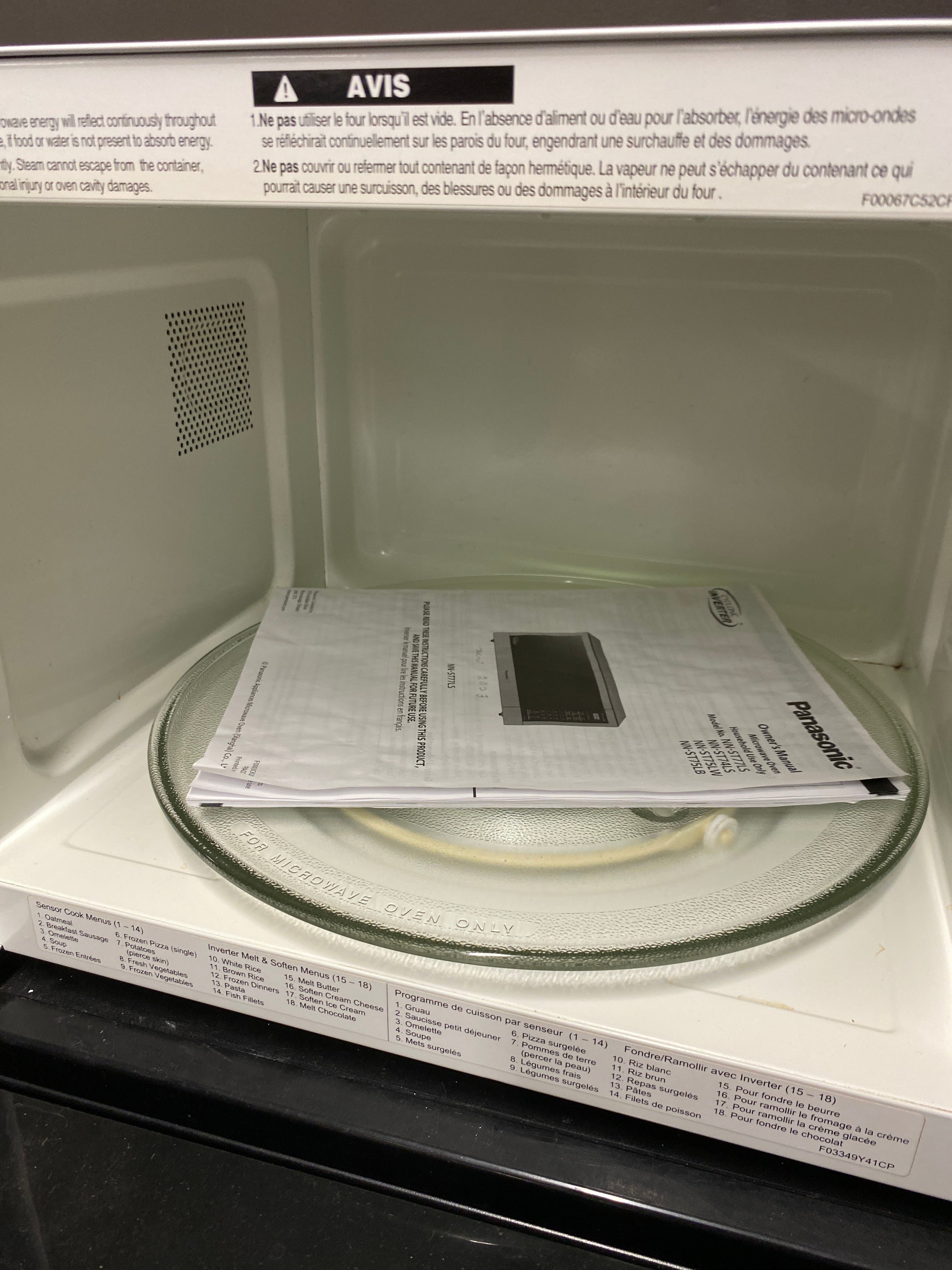 Panasonic microwave