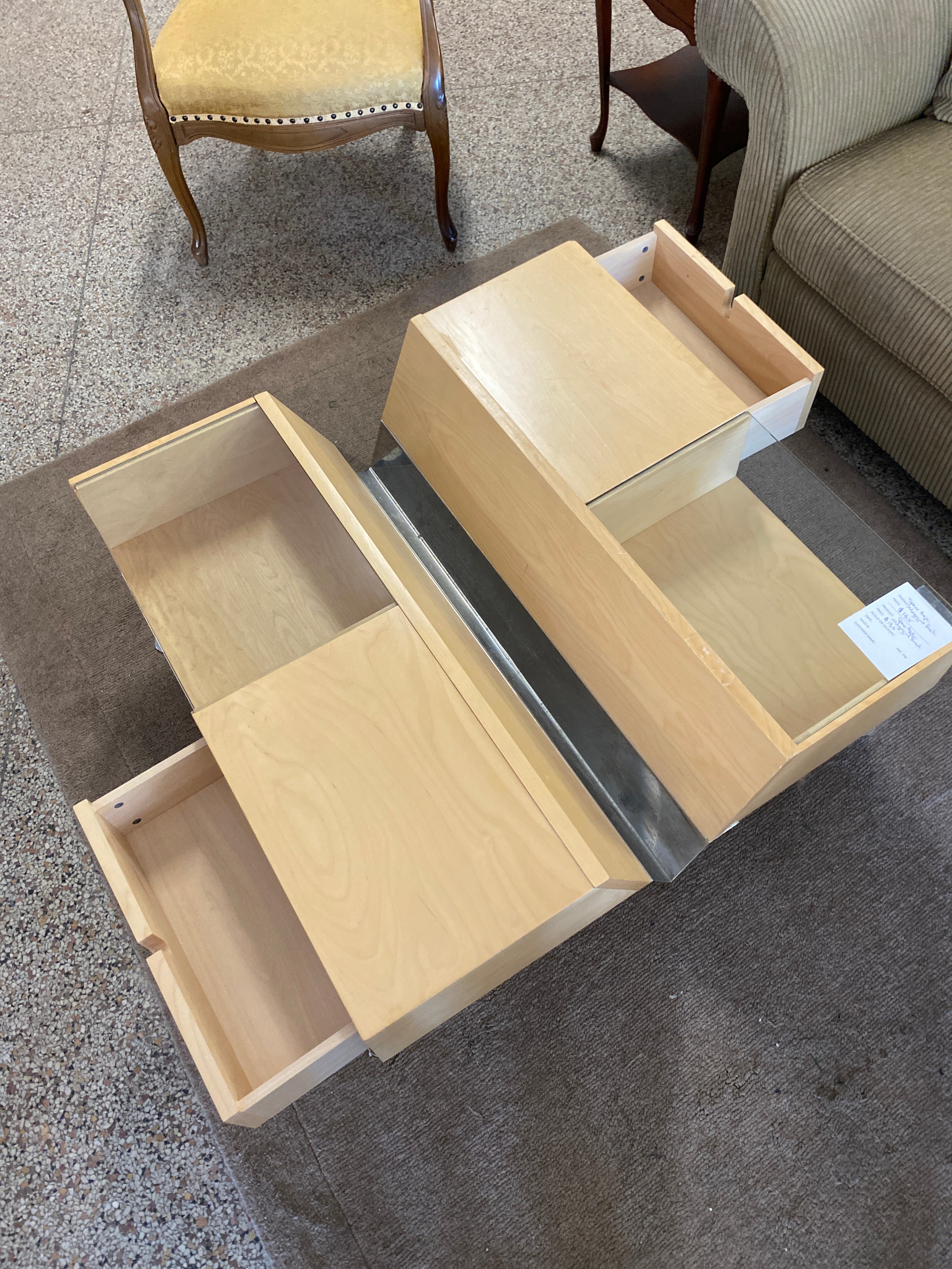 Space age magazine rack / coffee table