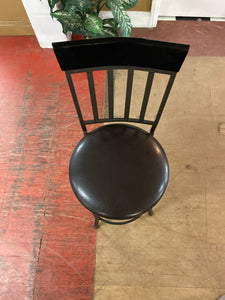 Black bar stool