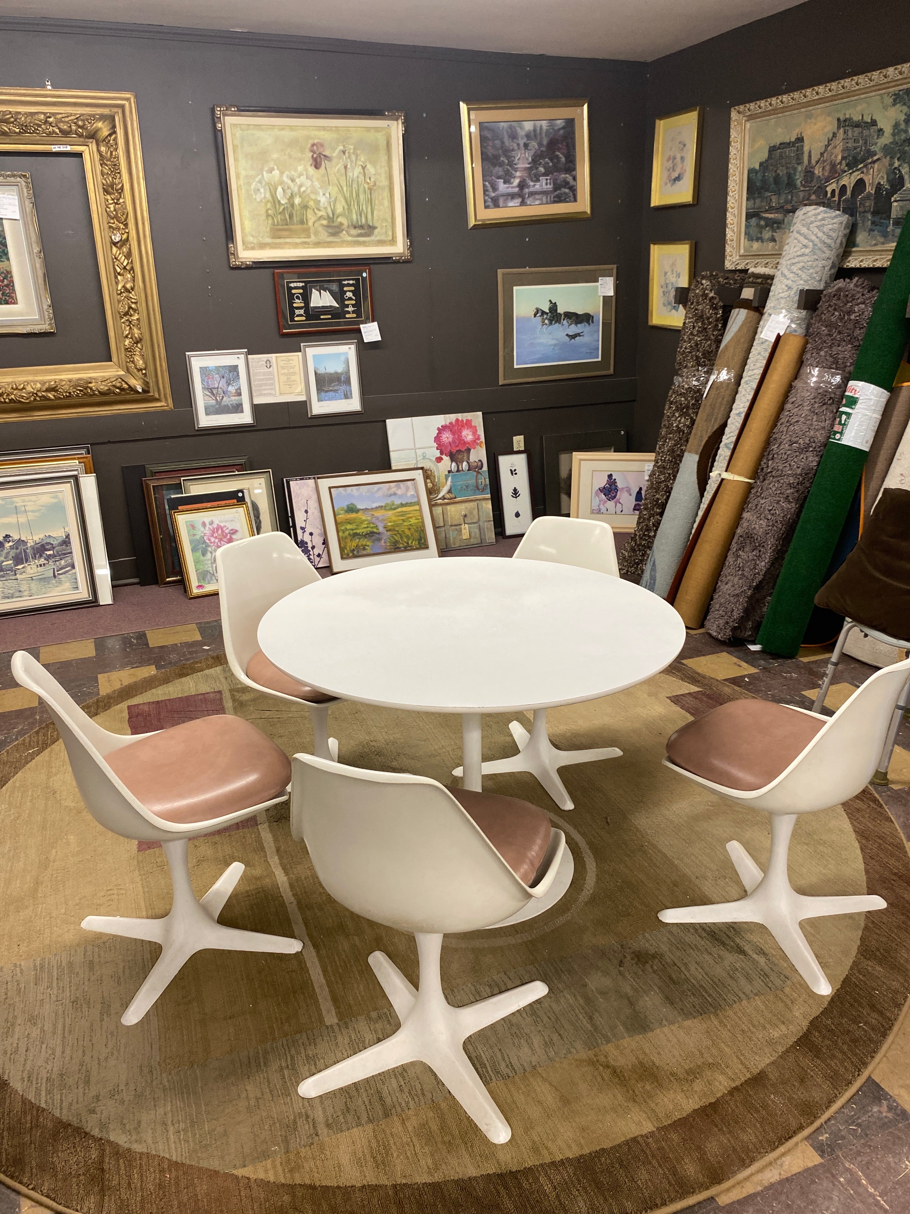 MCM 1960s BURKE table and 5 chairs – Furniture Thrift Store