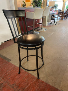 Black bar stool