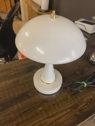 MCM mushroom flying saucer touch lamp